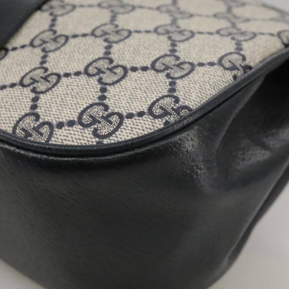 GUCCI GG Supreme Sherry Line Shoulder Bag PVC Red Navy 72 02 024 Auth 111172 - Picture 15 of 16